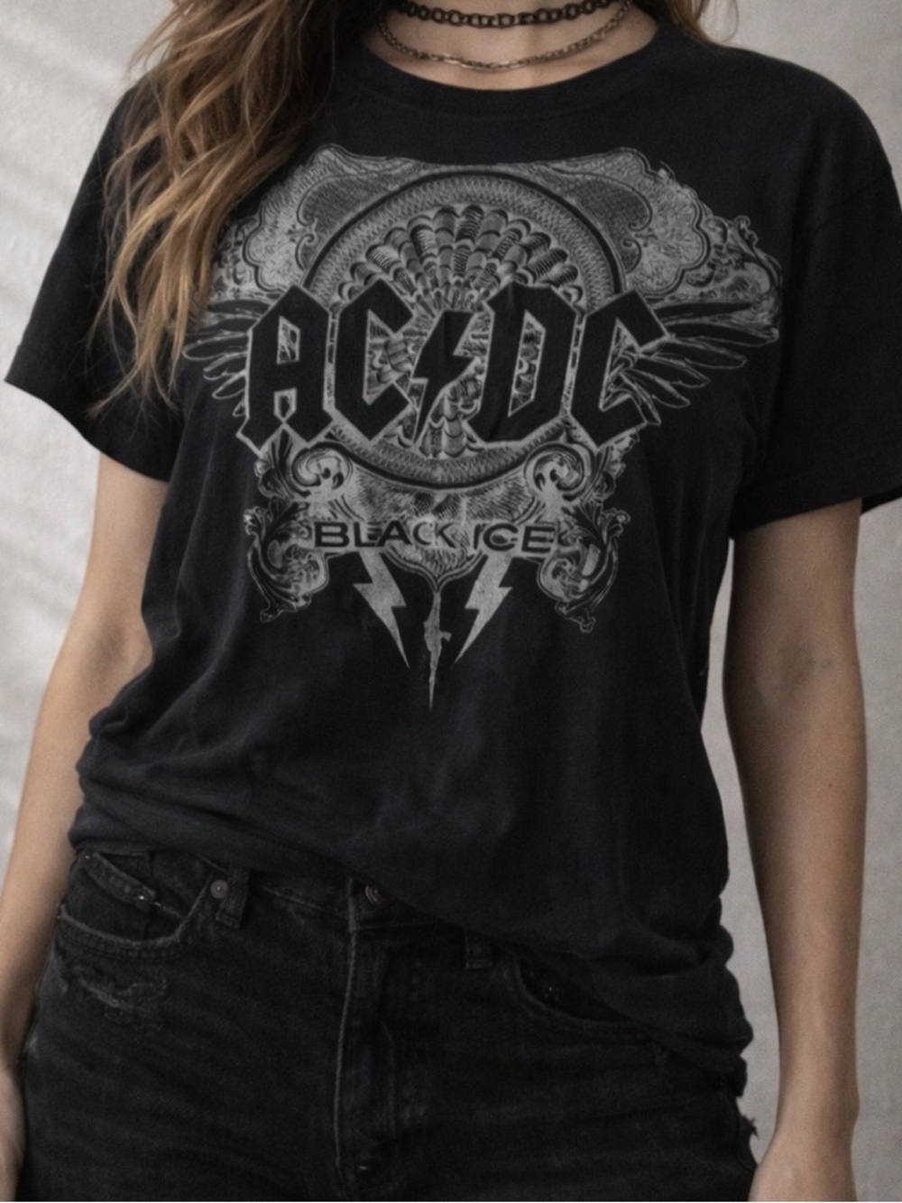 AC/DC  black ice tee S/M